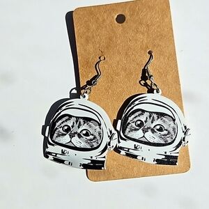 Cat Space Earrings